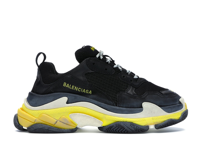 Giày Balenciaga Triple S Clear Sole Vàng Siêu Cấp Like Au 999