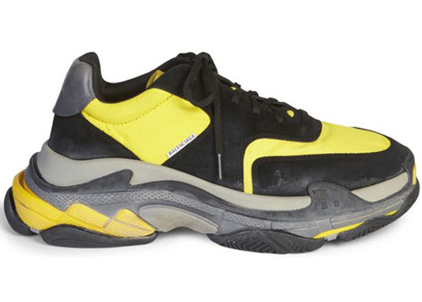 Balenciaga Triple S Black Yellow Men s Sneakers US