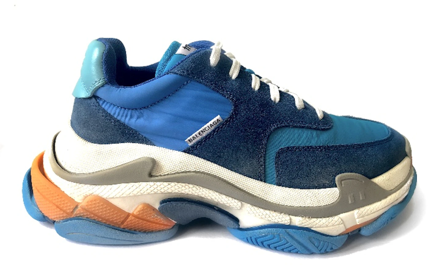 Balenciaga Triple S Blue Orange Men's - Sneakers - US