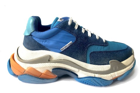 Balenciaga Triple S Blue Orange Men s Sneakers US