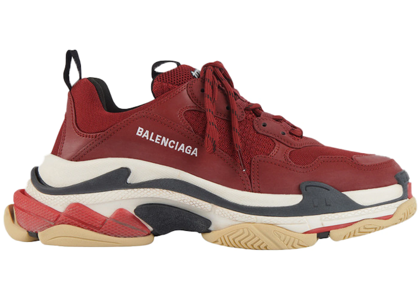 Balenciaga sneakers maroon Clearance