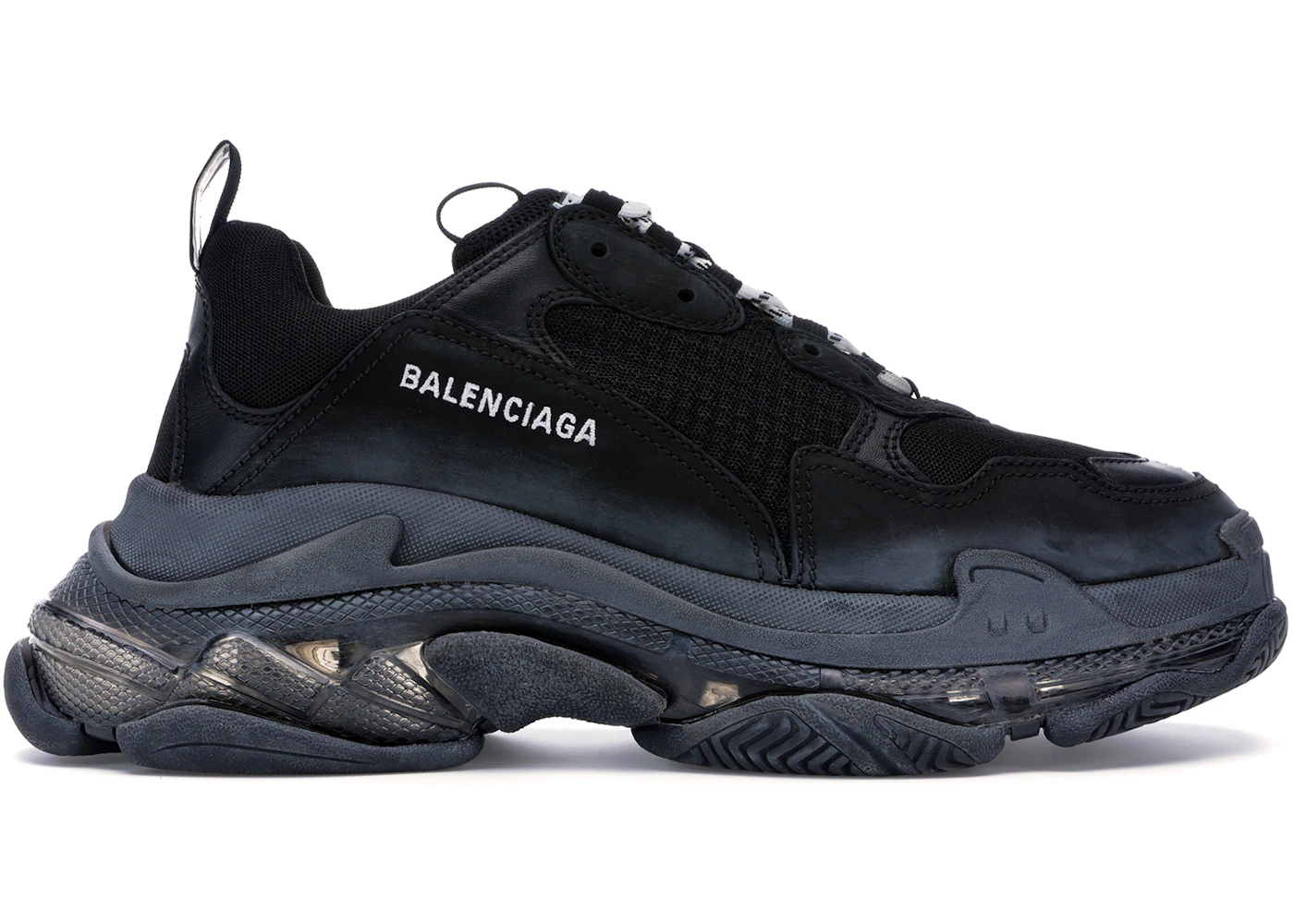 Clear sole balenciaga black Clearance