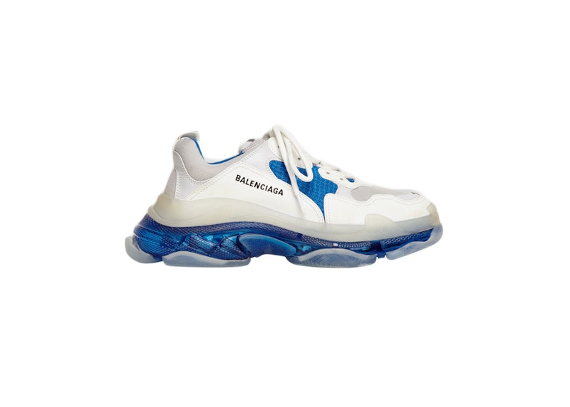 Triple s hot sale blue white