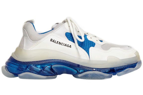 Balenciaga Triple S Clear Sole Blu (donna)