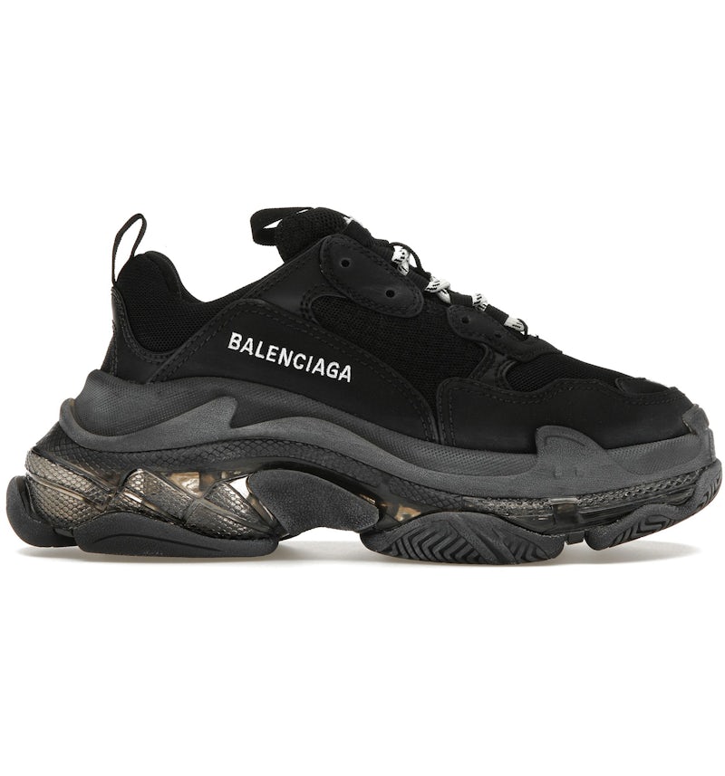 Balenciaga Triple S Clear Sole Double Black (Women's