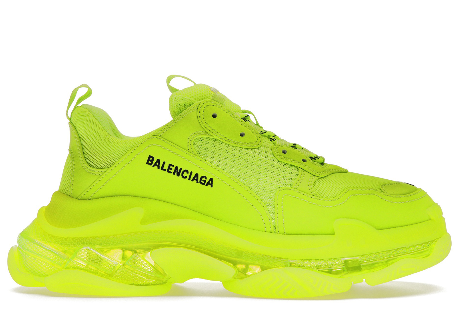 Balenciaga Triple S Clear Sole Fluo Yellow