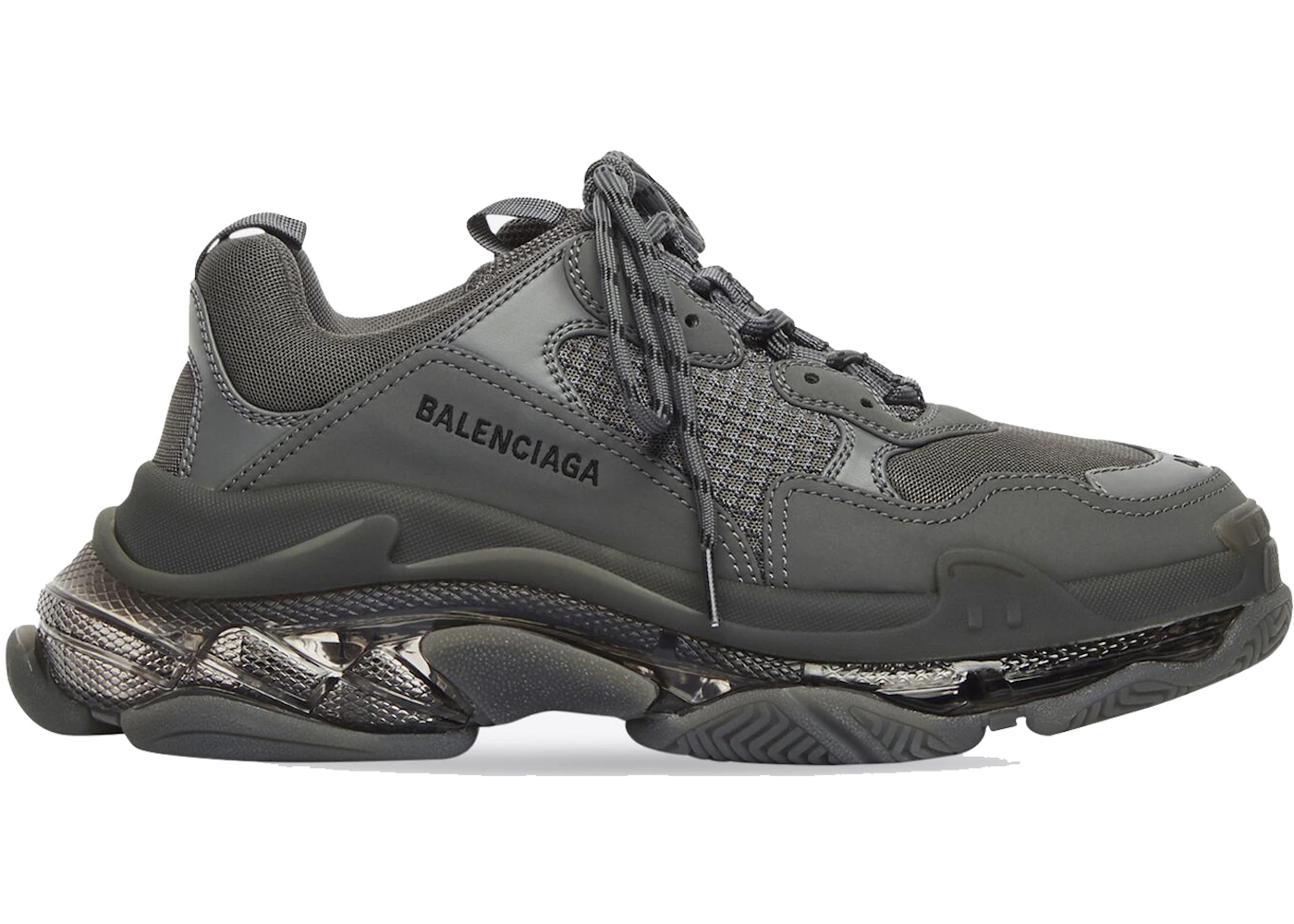 Balenciaga clear 2025 sole grey
