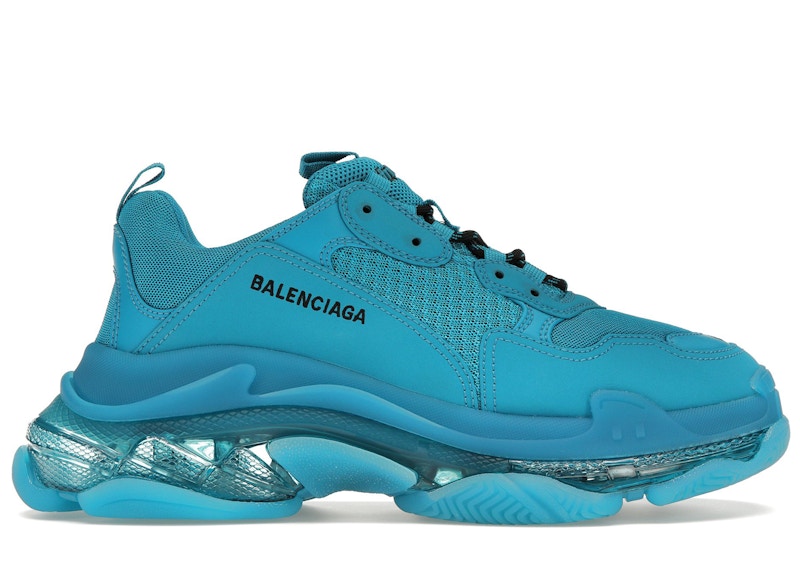 Balenciaga Triple S Clear Sole Teal Blue Men s 541624W2GA14810 US