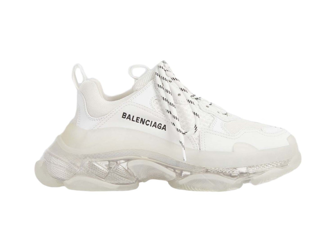 Pre-owned Balenciaga Triple S Clear Sole White (women's)