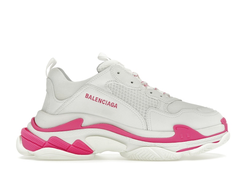 Balenciaga triple s white yellow pink online