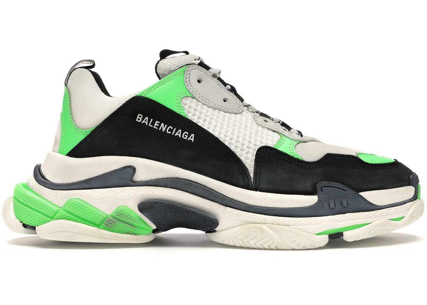 Balenciaga Triple S Green Black w09o Balenciaga Triple S Green Black w09o