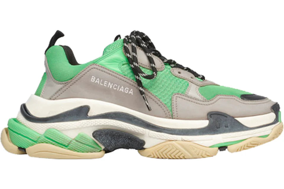 Balenciaga Triple S Green Grey