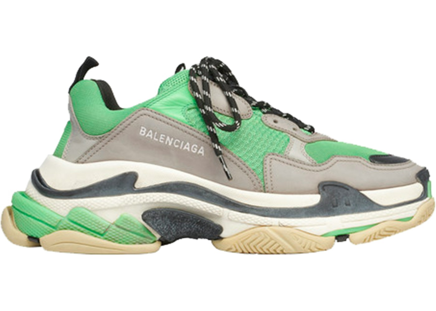 Balenciaga Triple S Green Grey w09oh3067 Balenciaga Triple S Green Grey w09oh3067