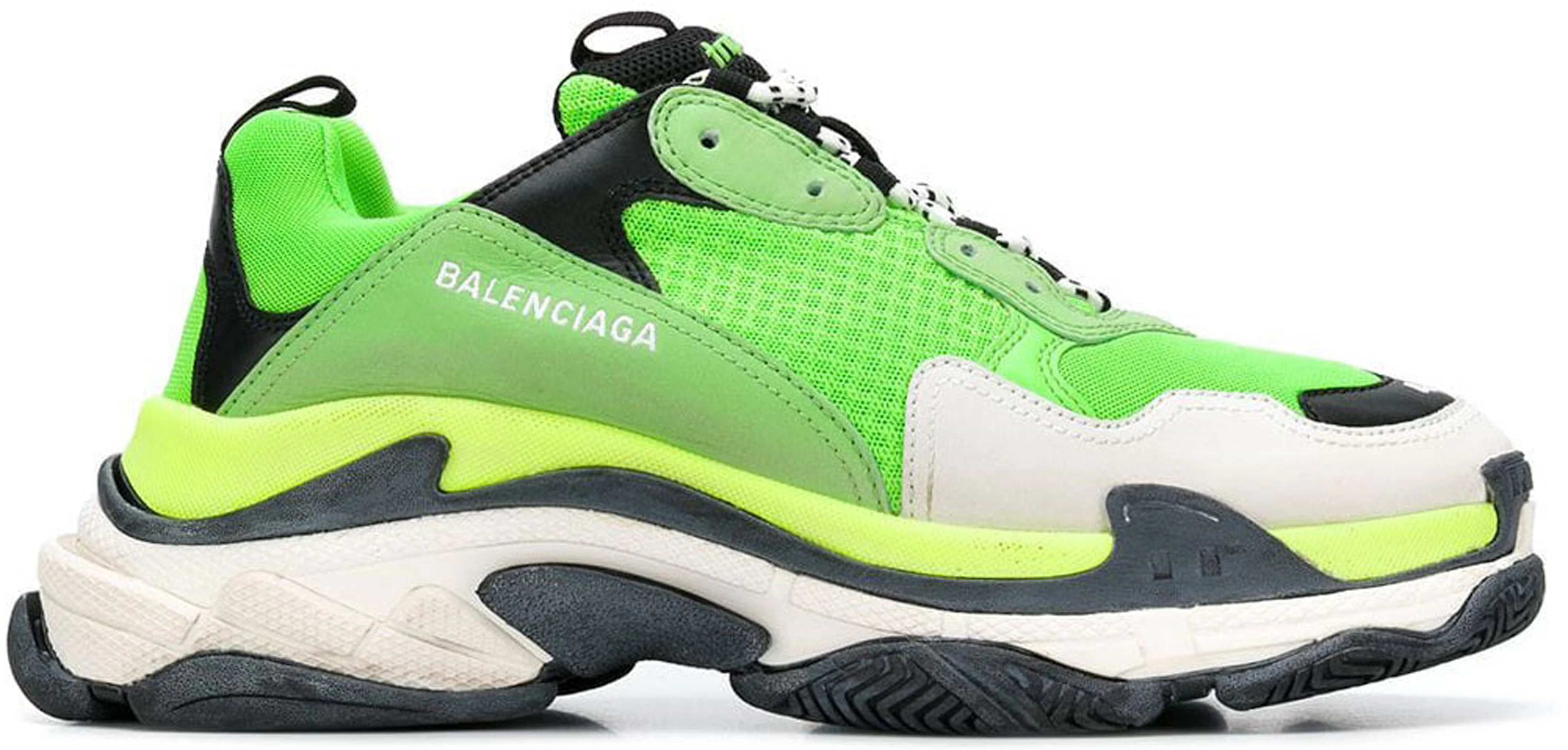 Balenciaga Triple S Verde lima Hombre Sneakers MX
