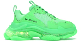 Balenciaga Triple S Neon Green Clear Sole (Women's)