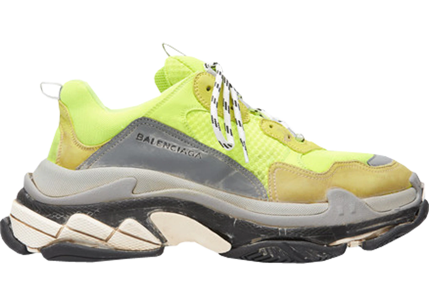 Balenciaga Triple S Neon Yellow Men's - 506344-W05G-07320 - US