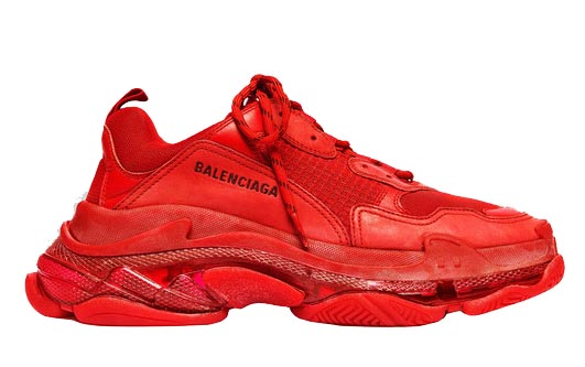 Balenciaga Faded Triple S Sneaker Dark Red  ModeSens
