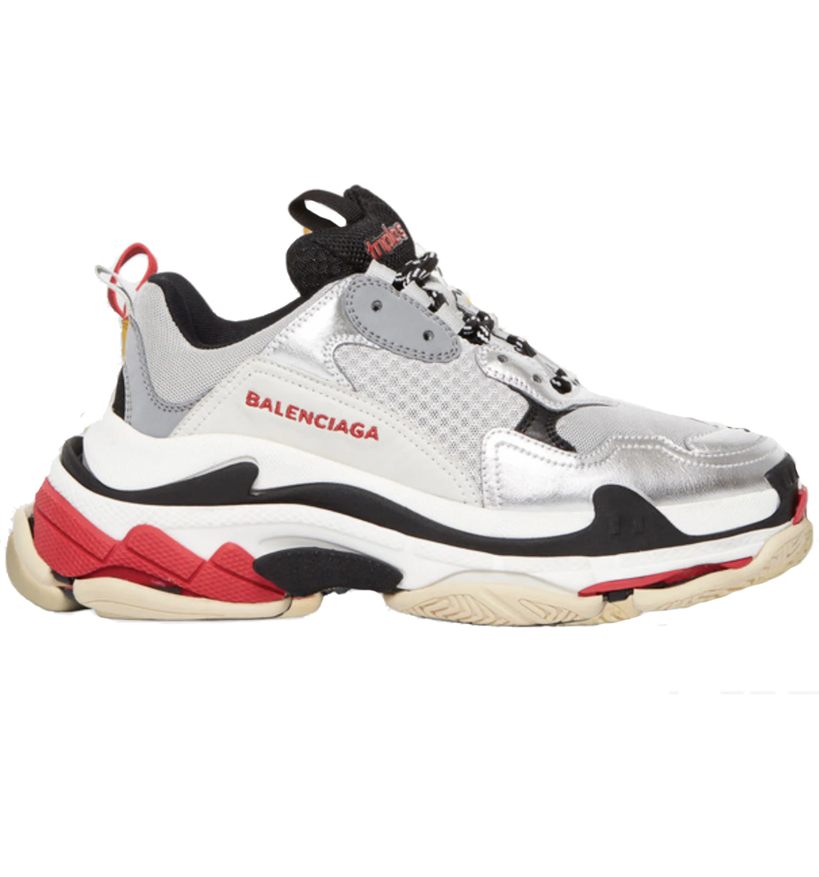 Balenciaga triple s silver black hotsell