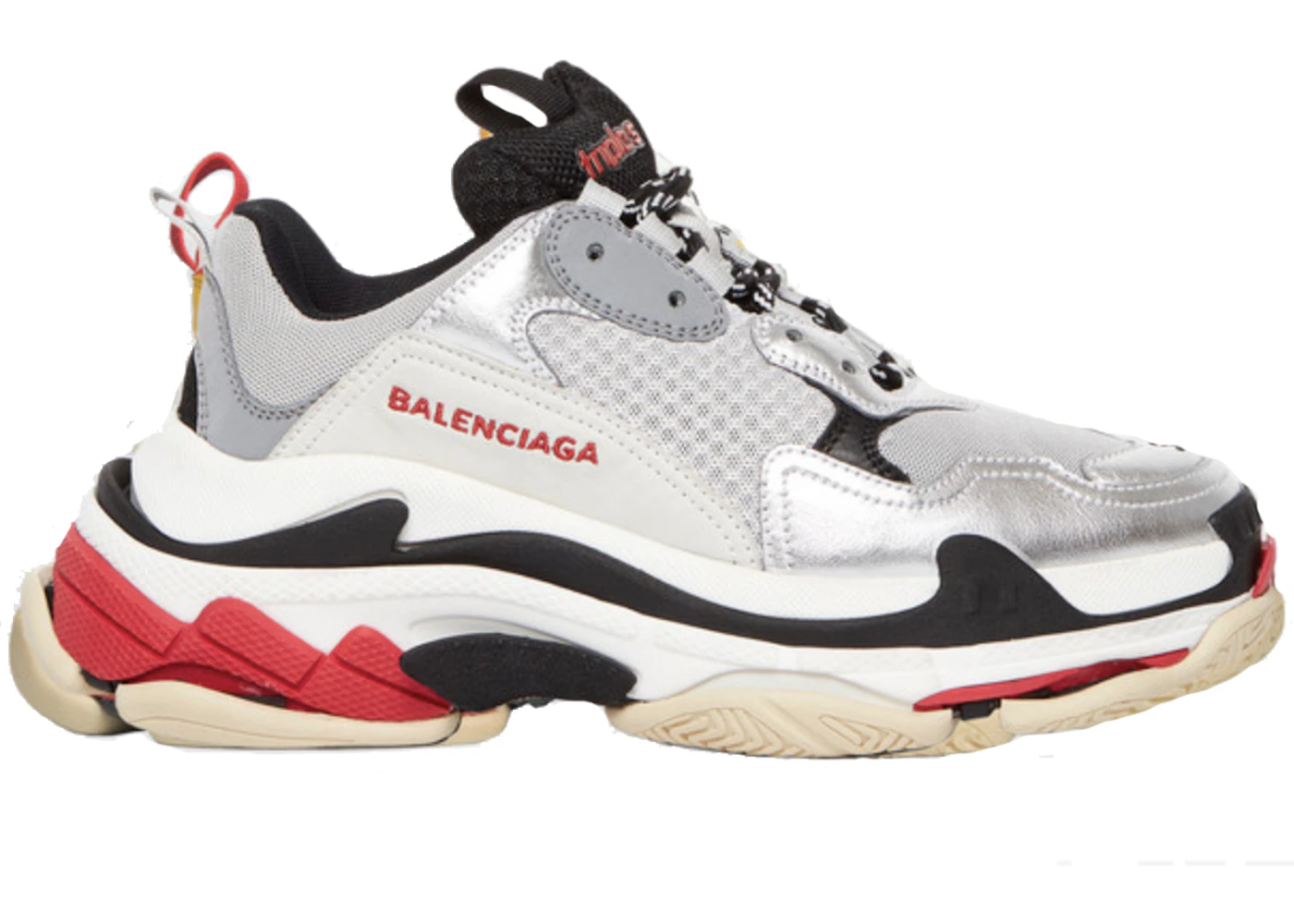 Balenciaga silver triple s hotsell