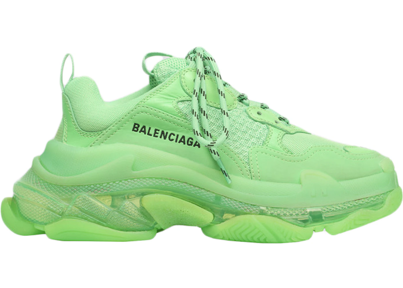 Triple s balenciaga lime green Clearance