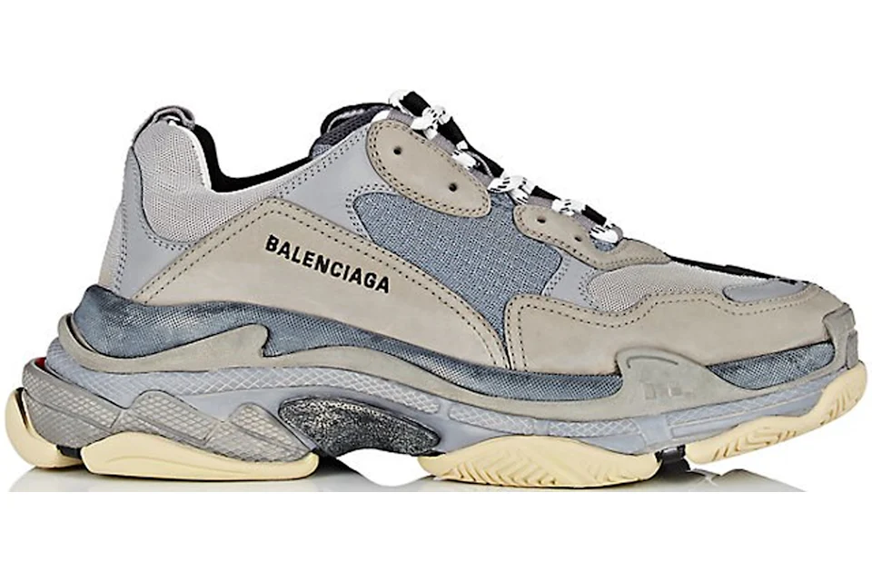 Balenciaga Triple S Split Black Grey Hombre 533891 W09OC 1264 MX