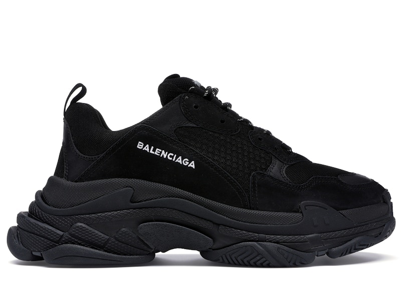 Balenciaga Triple S Triple Black 2018 Reissue Nondistressed