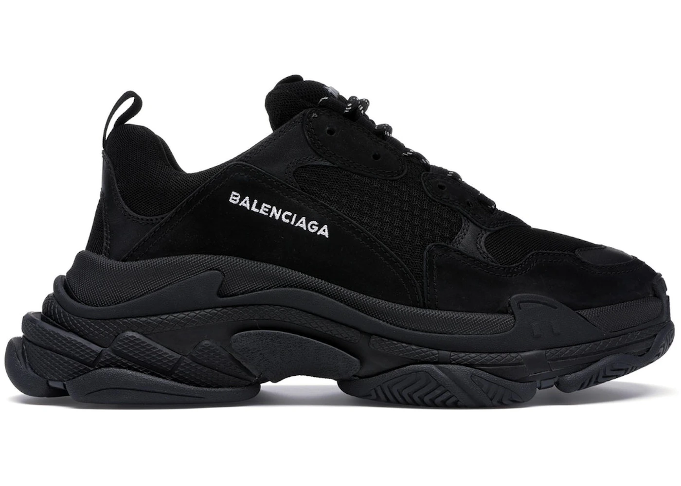 Balenciaga Triple S Triple Black (2018 Reissue) (Nondistressed Balenciaga Triple S Triple Black (2018 Reissue) (Nondistressed