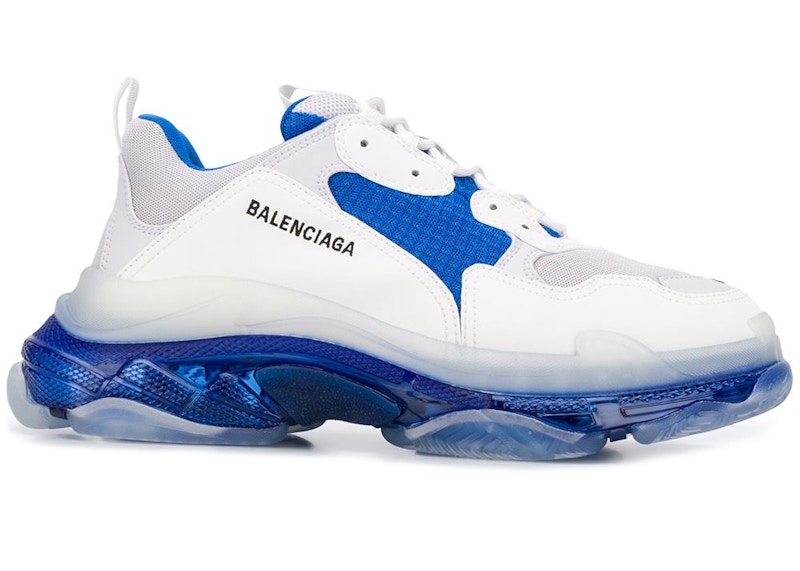 balenciaga white blue