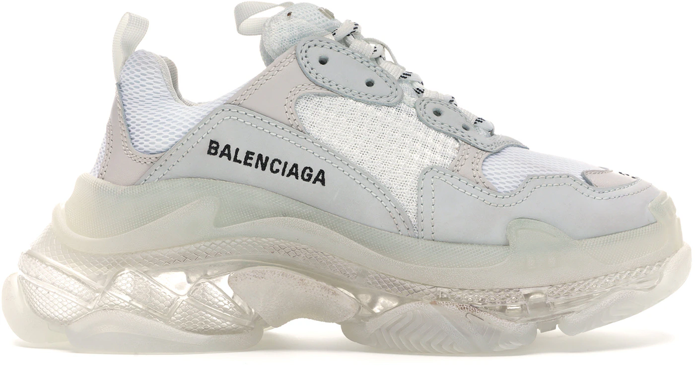 Balenciaga Triple S Clear Sole, 544351, Women's Chunky Sole Sneaker, Size  11 US