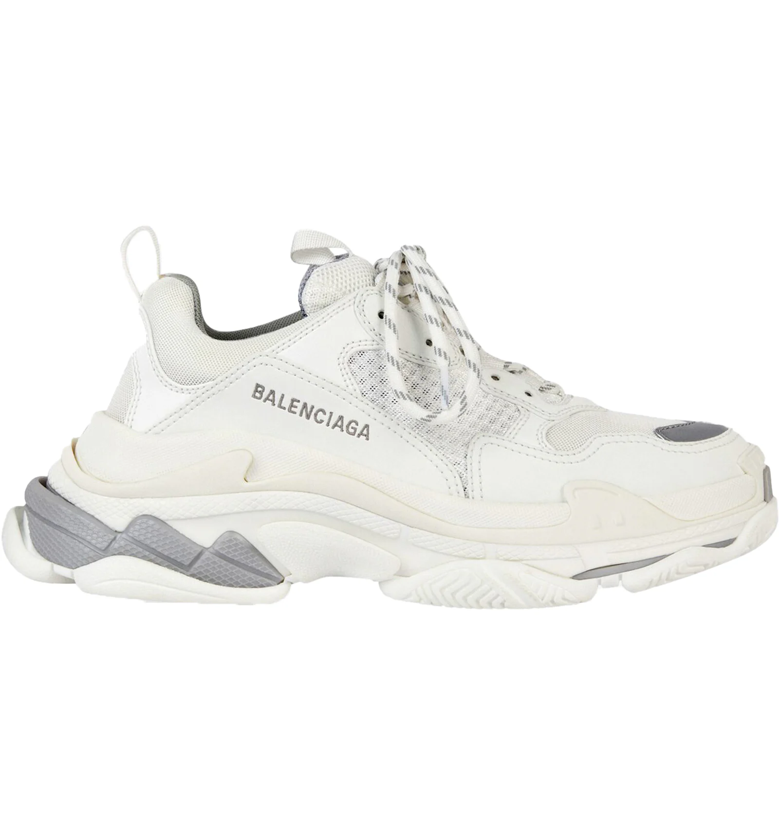 Triple s hotsell white balenciaga