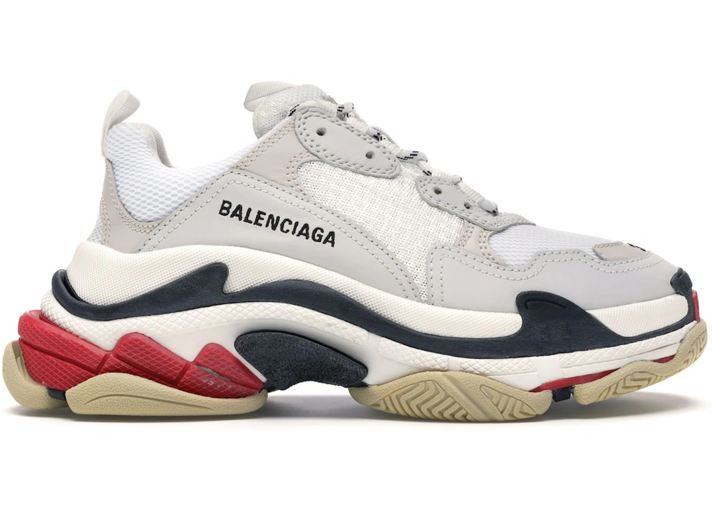 Balenciaga Triple S White Red (Women's) - 524037W09E19000 - US