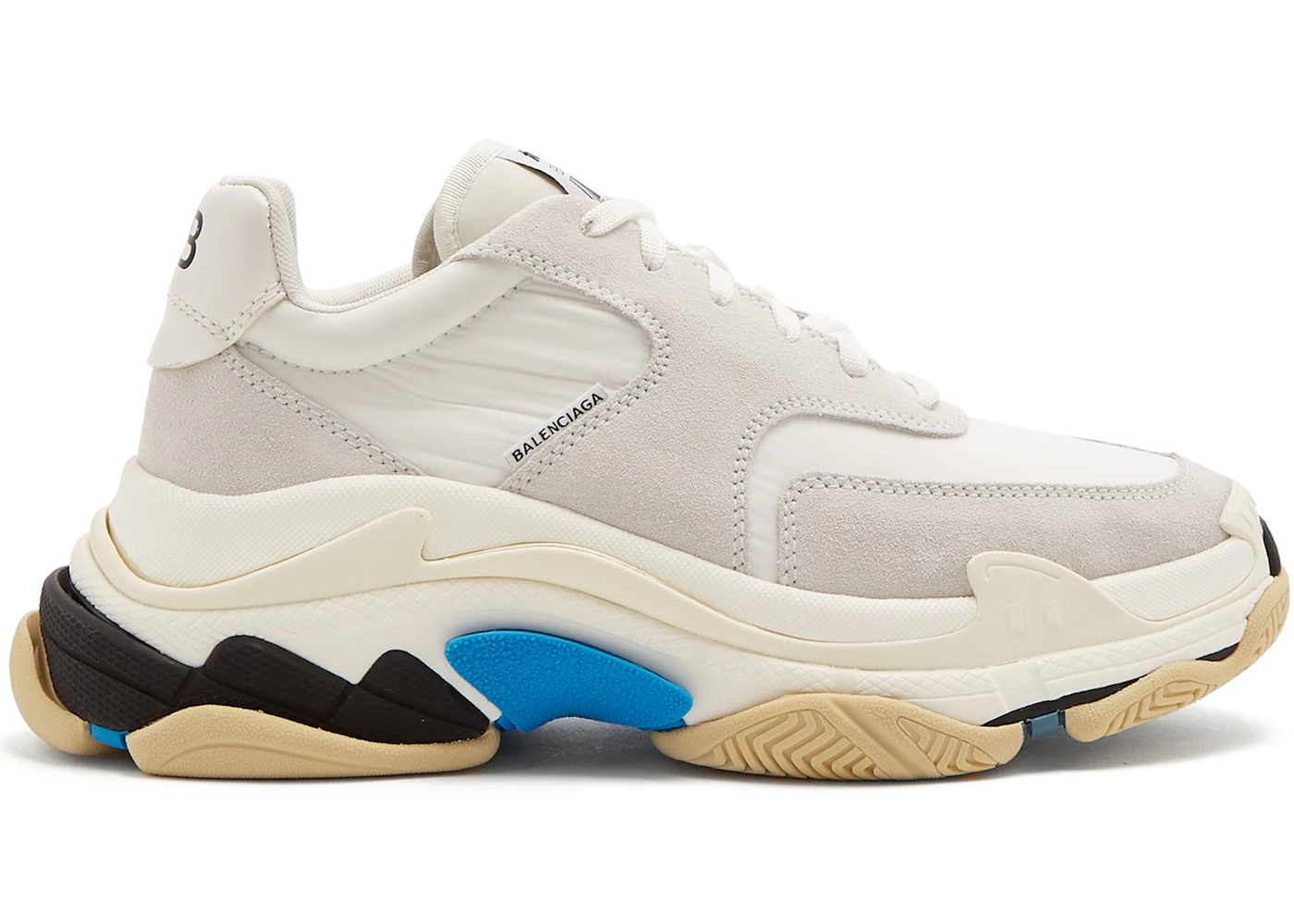 Balenciaga triple s suede best sale white