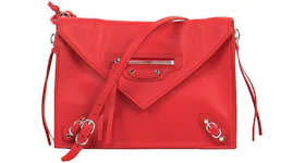 Balenciaga Triple Zip Around Papier XS Red