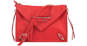 Balenciaga Triple Zip Around Papier XS Red