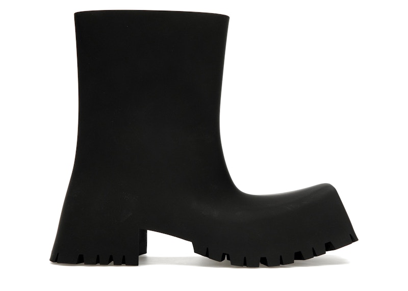 Pre-owned Balenciaga Trooper Rubber Boot (women's) Sneakers In Black