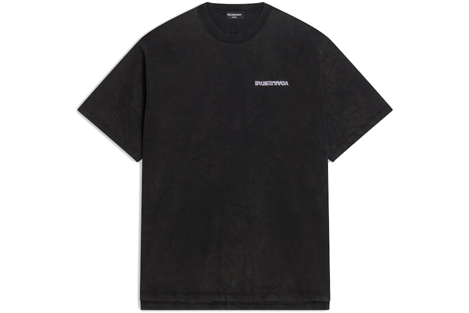 Balenciaga Turn Slit T-Shirt Black