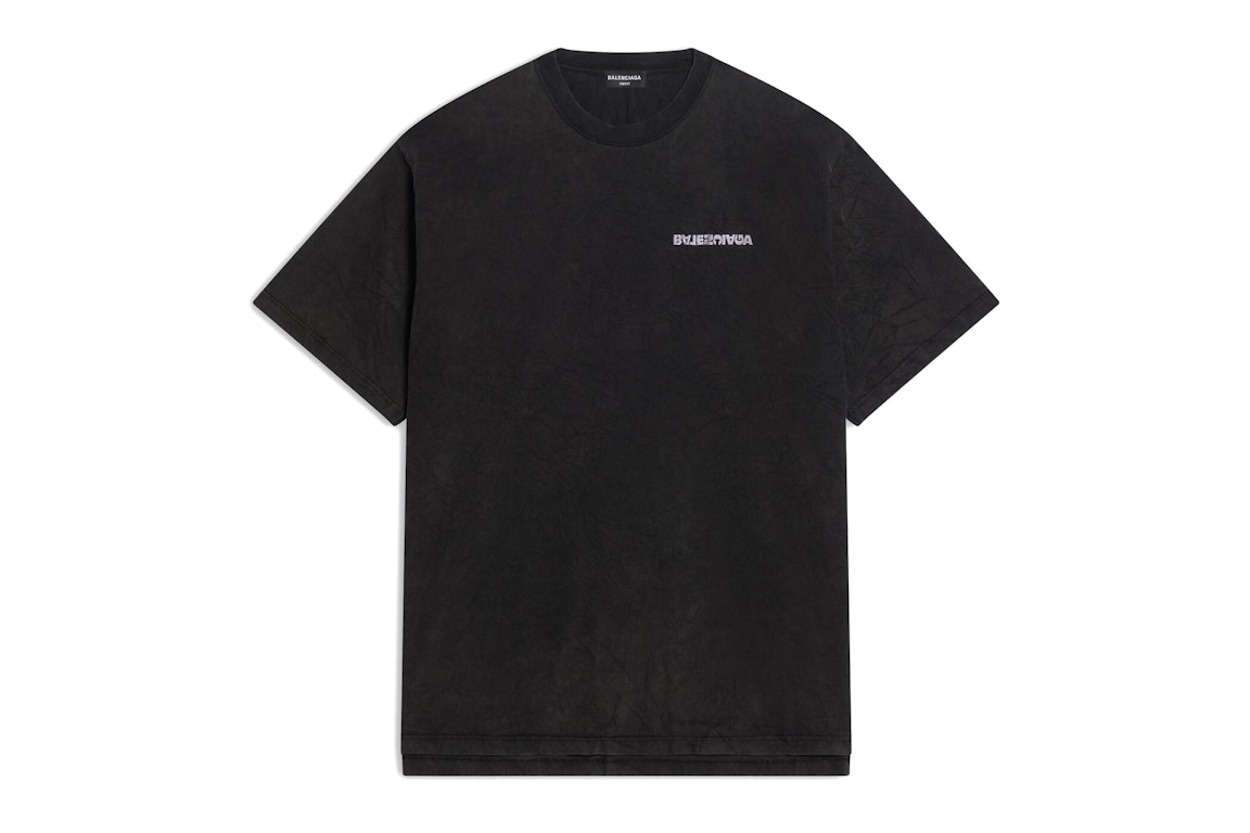 Pre-owned Balenciaga Turn Slit T-shirt Black