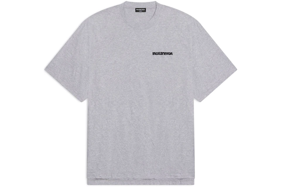 Balenciaga Turn Slit T-Shirt Grey