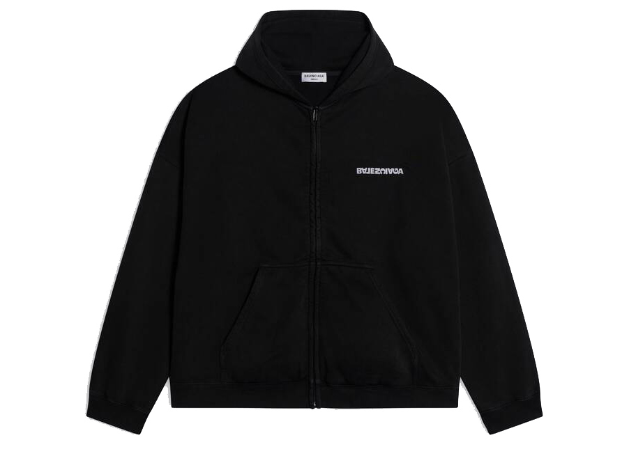Balenciaga wide zip up hoodie  size 1
