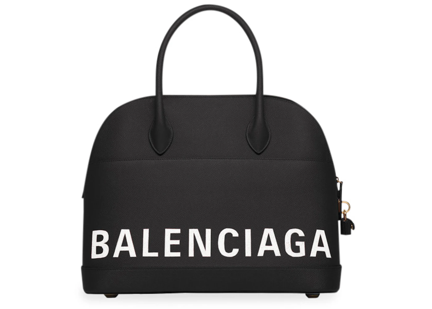 Balenciaga Ville Top Handle M Black in Calfskin Leather with Gold-tone