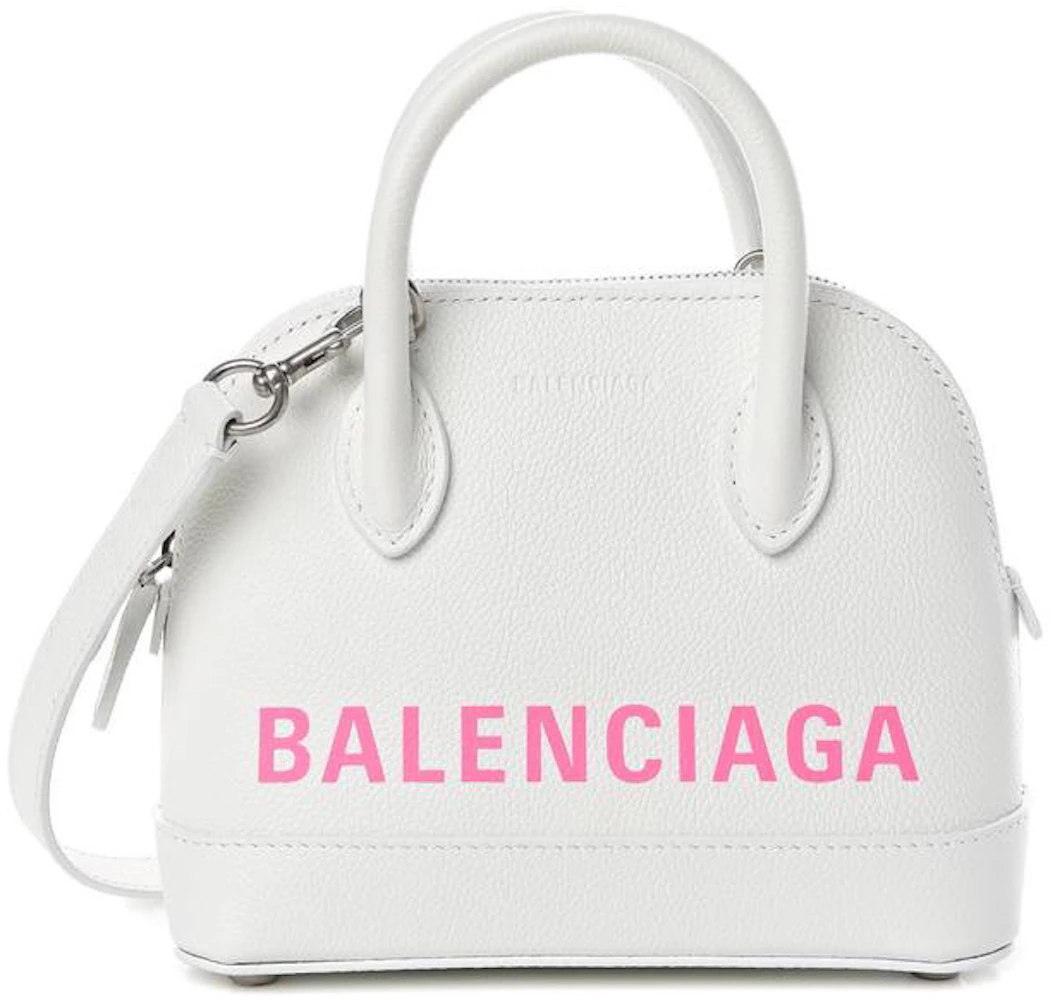 BALENCIAGA 550646 Ville Top Handle Hand Bag Leather Rose Pink Ex++