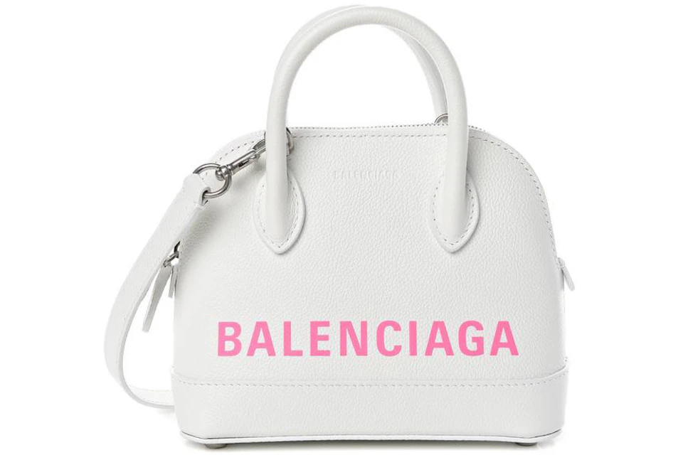 Balenciaga Ville Top Handle XXS White/Pink