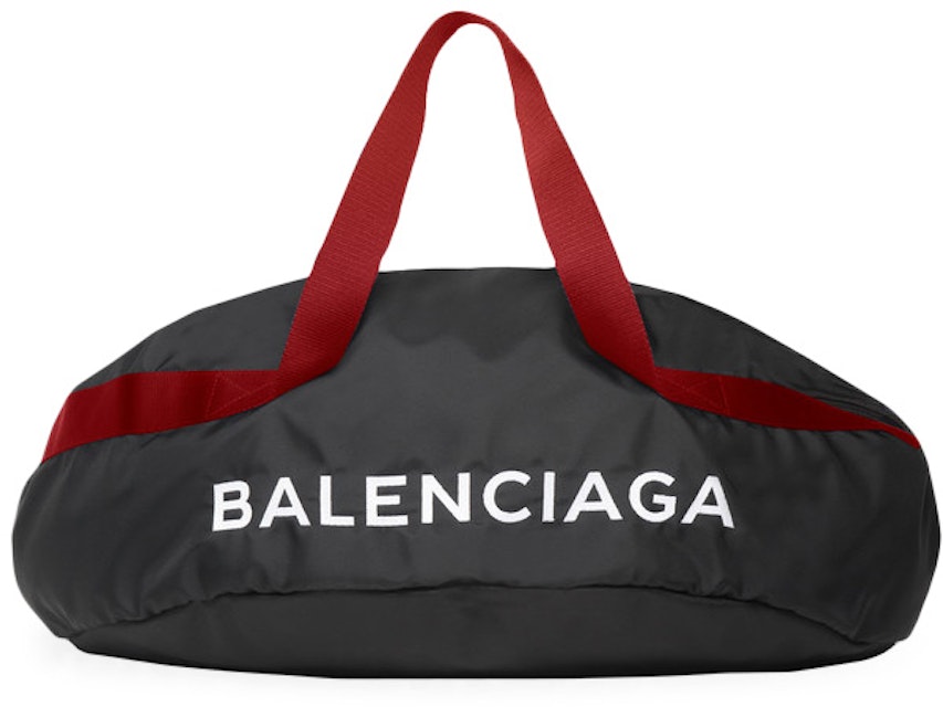 Balenciaga Wheel Bag M Navy/Red in Nylon with -