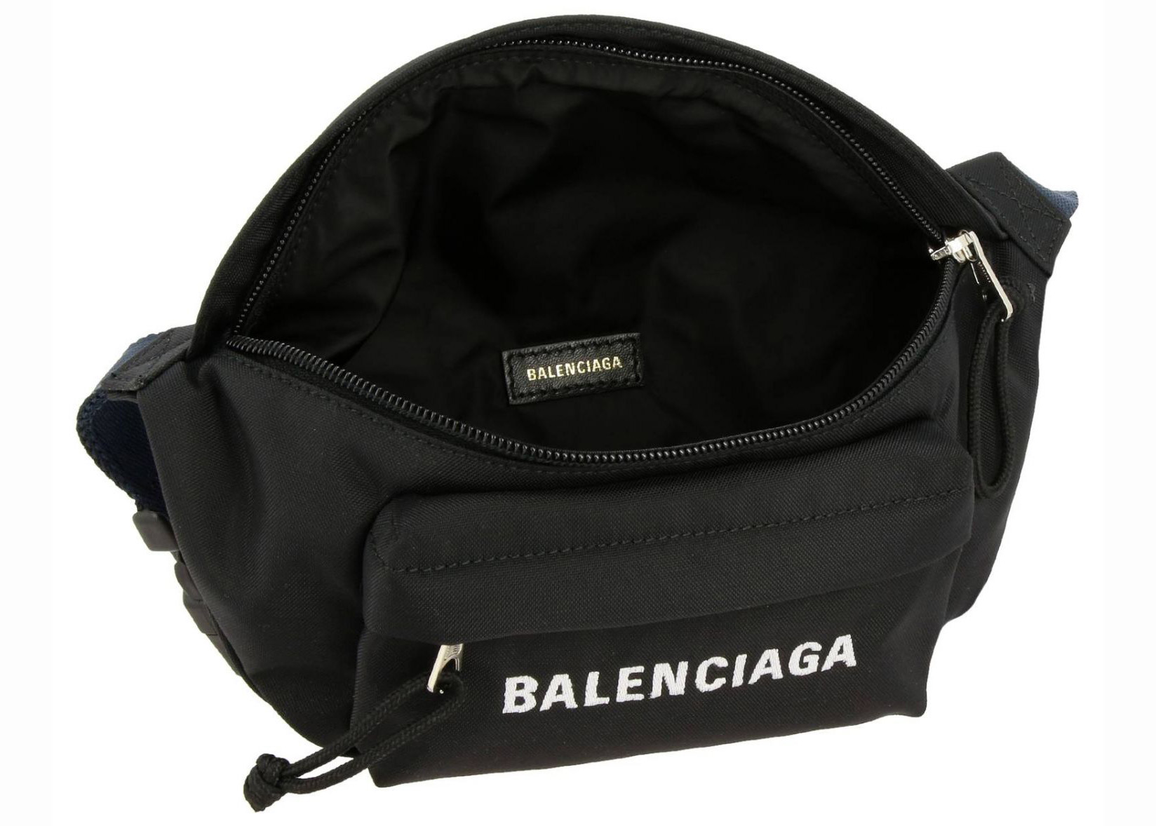 Balenciaga Wheel Beltpack Small Black/Navy in Nylon with Dark 