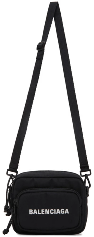 Wheel crossbody bag Balenciaga Black in Cotton - 34635289