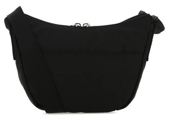 Balenciaga Wheel Sling Shoulder Bag Black in Nylon with Silver 