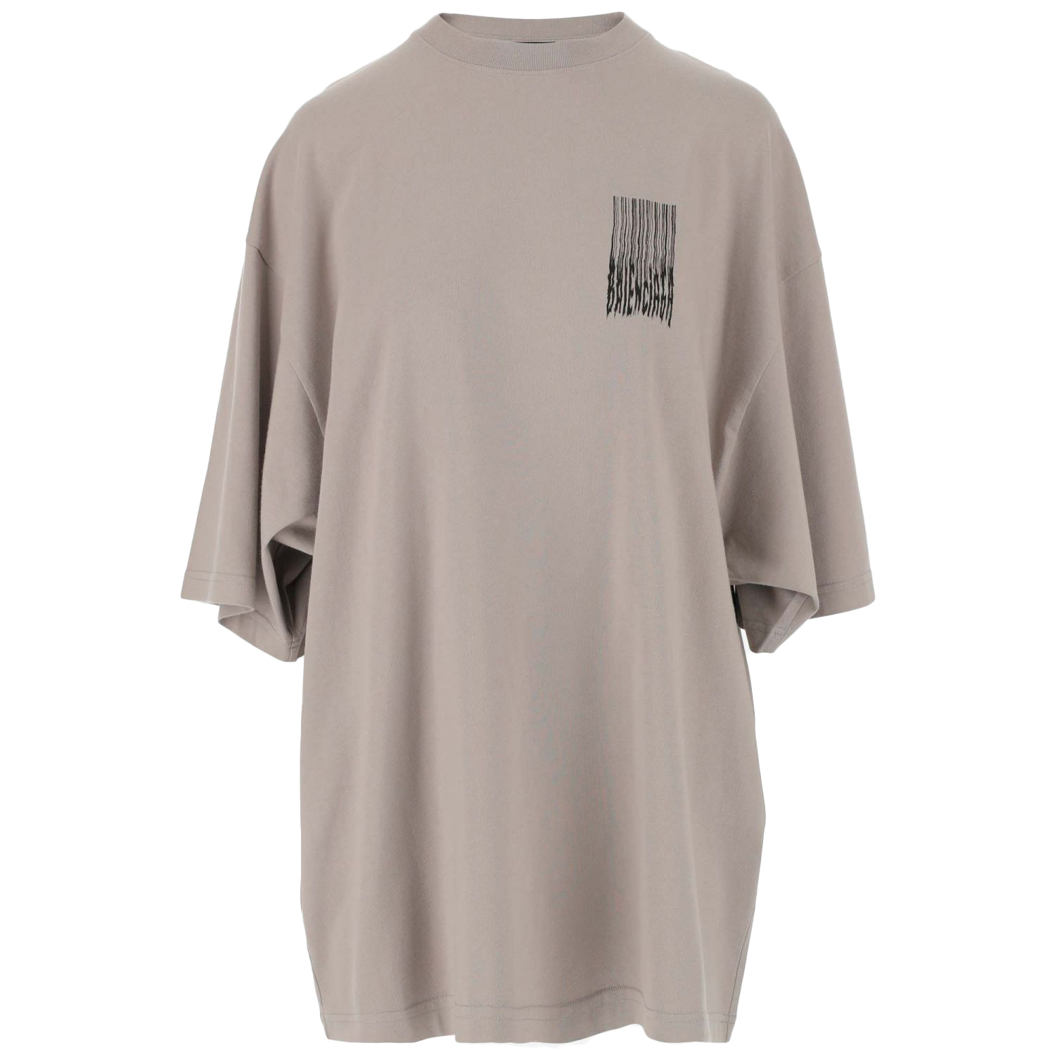 Balenciaga Wide Fit Barcode T-Shirt Grey Men's - FW21 - US