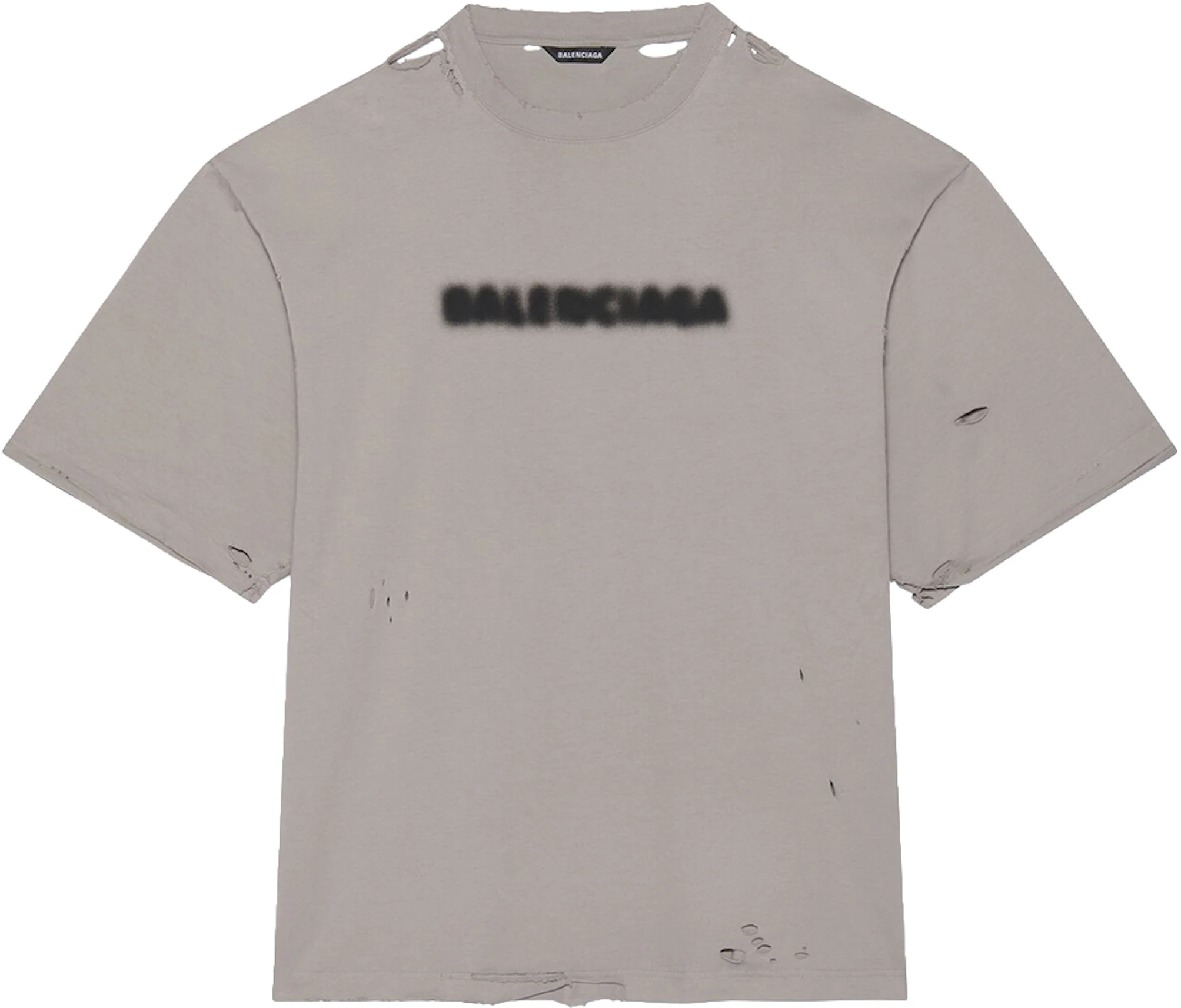 Balenciaga Kids White Blurred Logo T-shirt Kids Cavern | vlr.eng.br