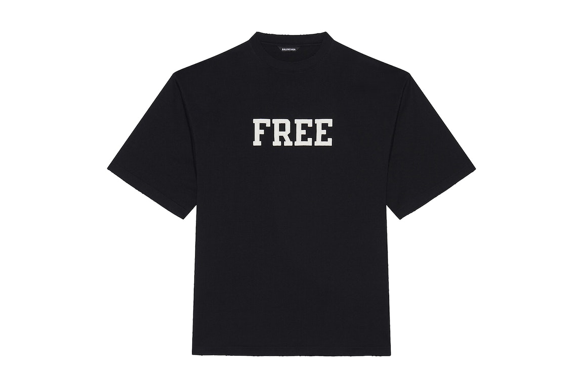 Pre-owned Balenciaga Wide Fit Free T-shirt Black