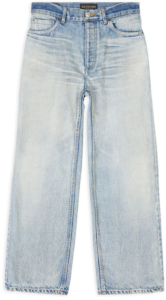 Balenciaga Women's Ankle Cut Japanese Authentic Denim Jeans Light Blue ...